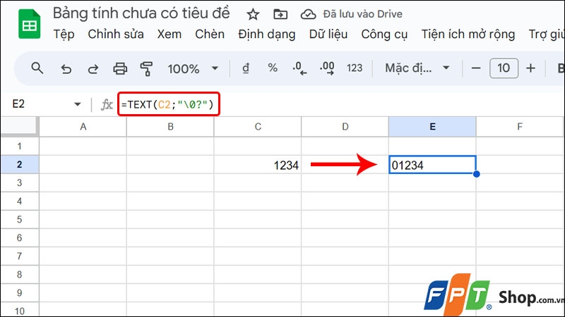 Viết số 0 trong Google Sheets - hình 8