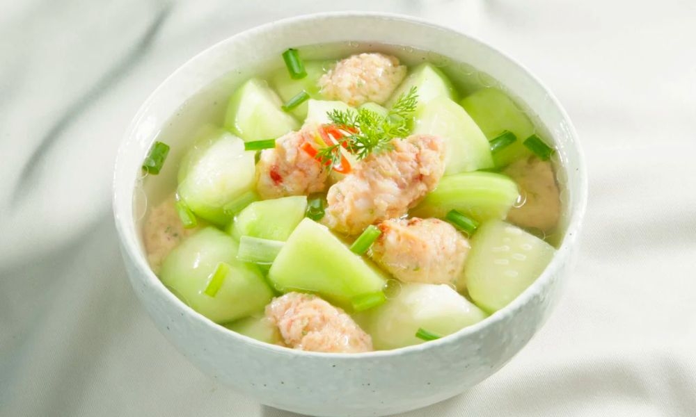 canh dưa leo xương heo