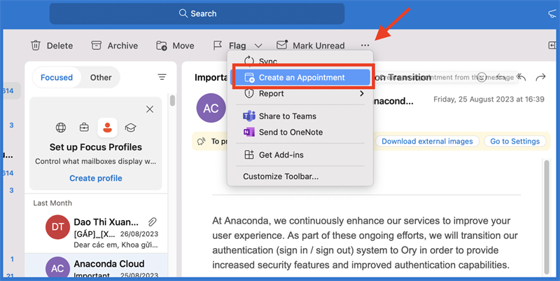 cách đặt lịch họp hàng tuần trên outlook 4