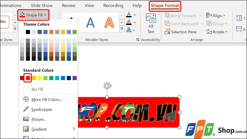 Lồng ghép ảnh vào chữ trong PowerPoint - hình 6
