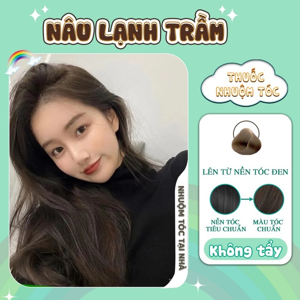 Tóc màu nâu lạnh trầm