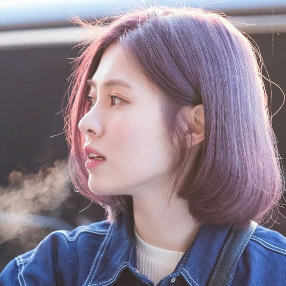 Tóc màu nâu lạnh ánh tím