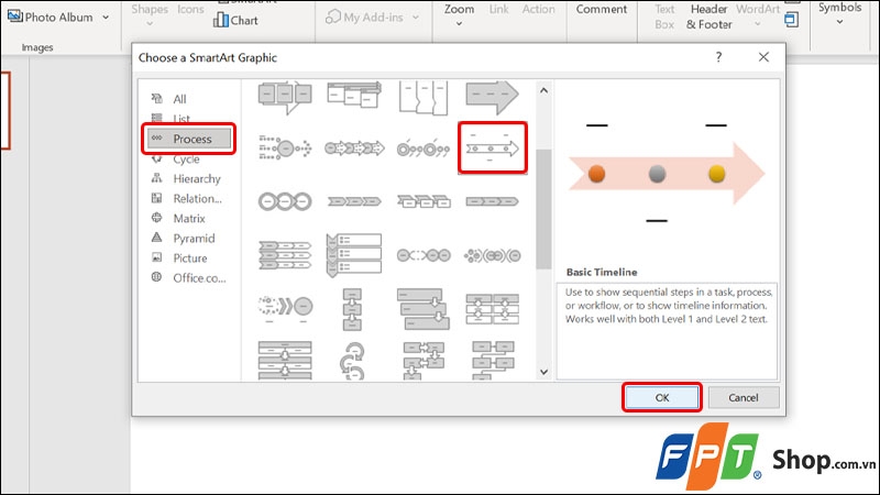 Tạo biểu đồ timeline trong PowerPoint - hình 2