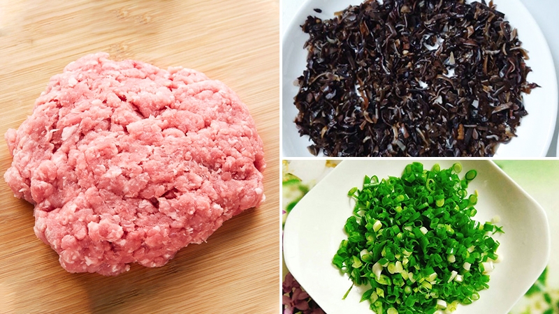 cách làm mọc bằng thịt heo