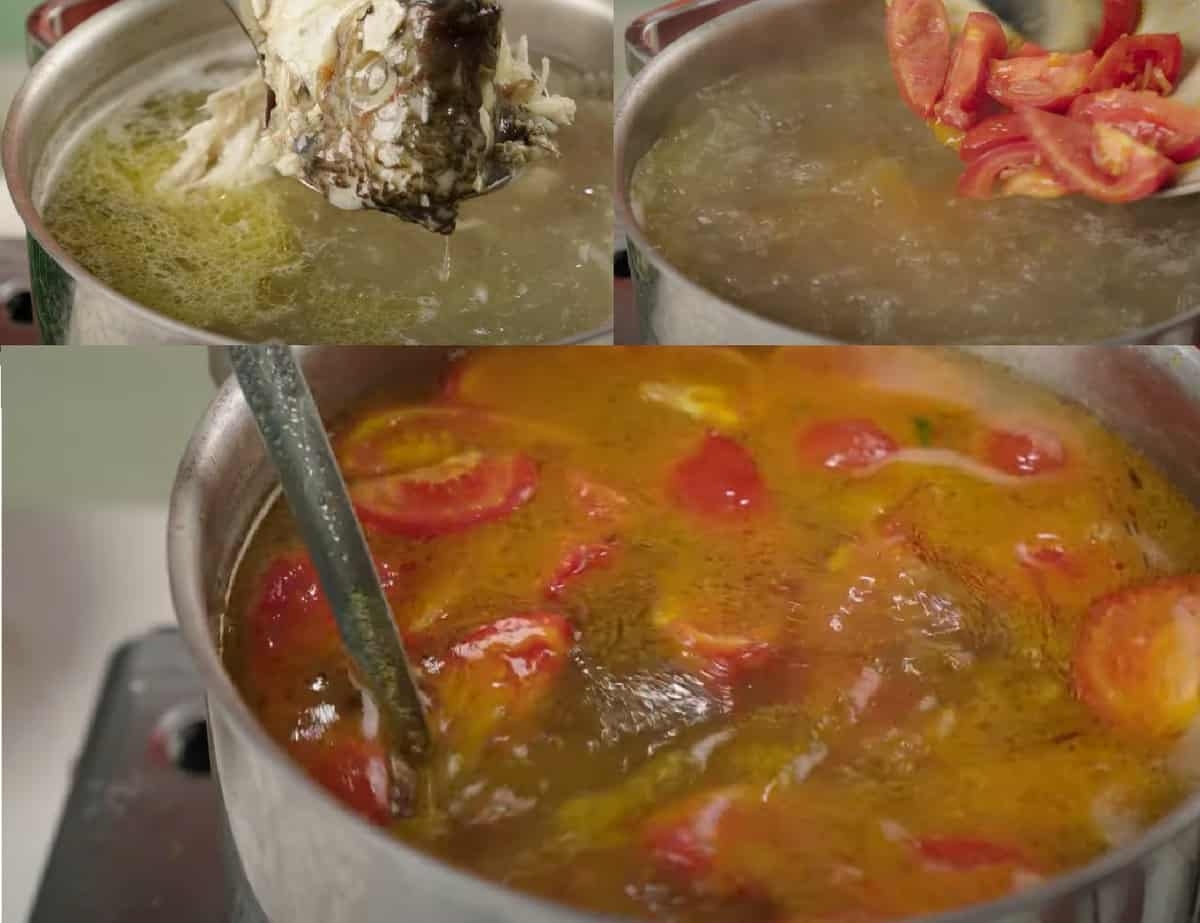 nước dùng bún dọc mùng