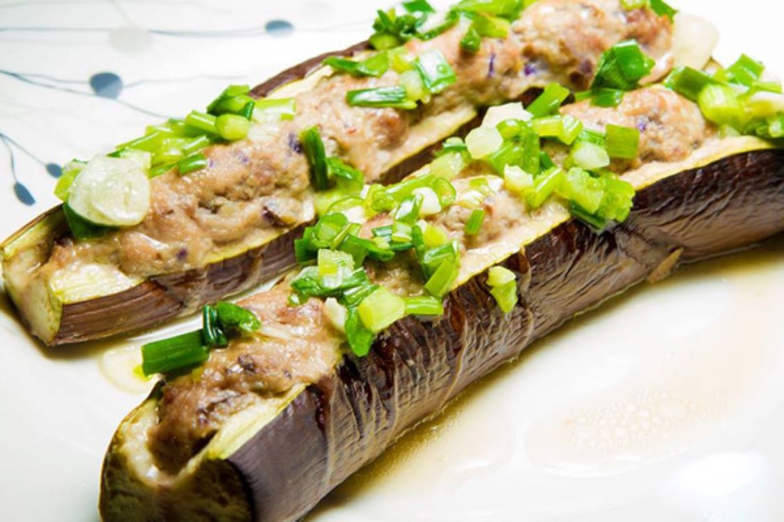 Cà tím nướng mỡ hành