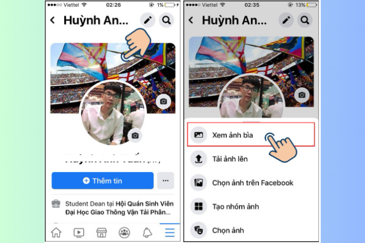 Cách xóa ảnh bìa trên Facebook 3
