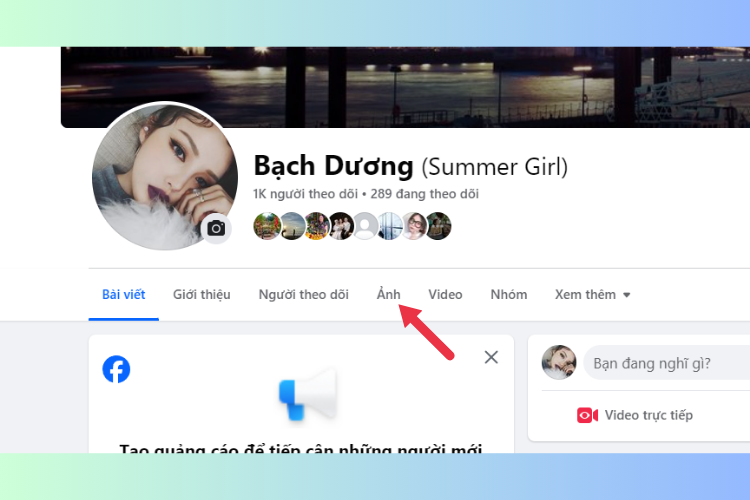 Cách xóa ảnh bìa trên Facebook 8