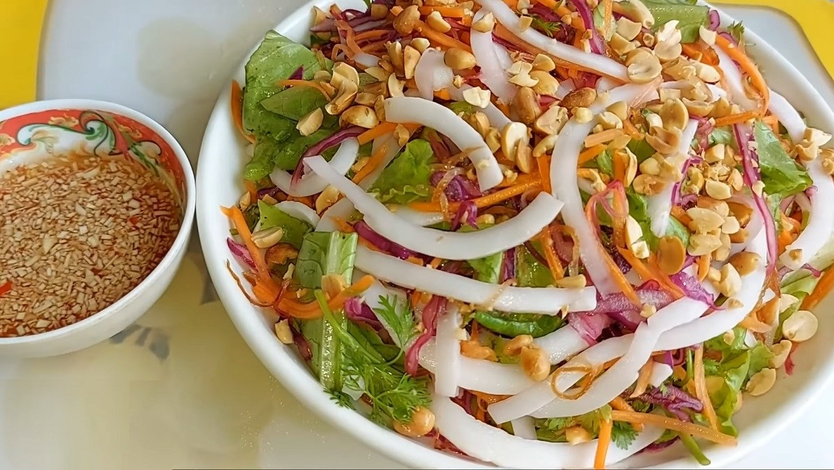 Gỏi cùi dừa chay