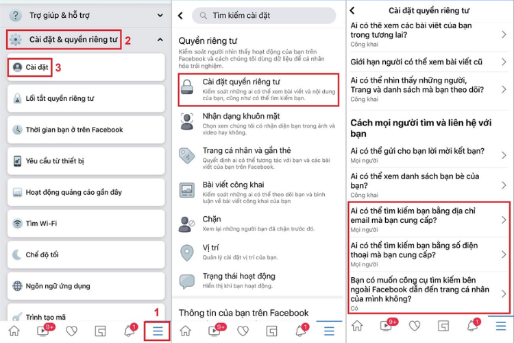 Khám phá cách để người khác không tìm thấy Facebook của mình