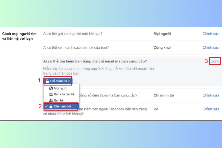 Khám phá cách để người khác không tìm thấy Facebook của mình