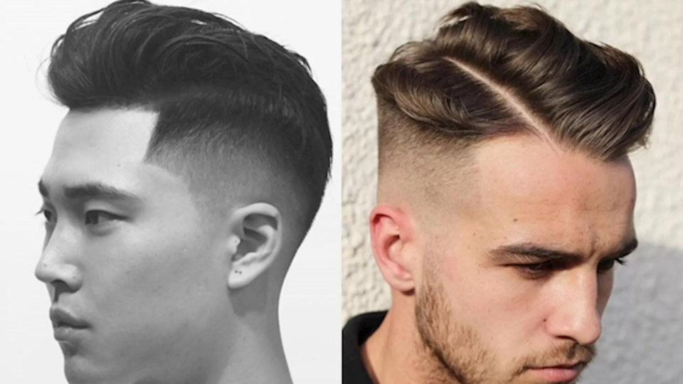 Kiểu undercut vuốt ngang