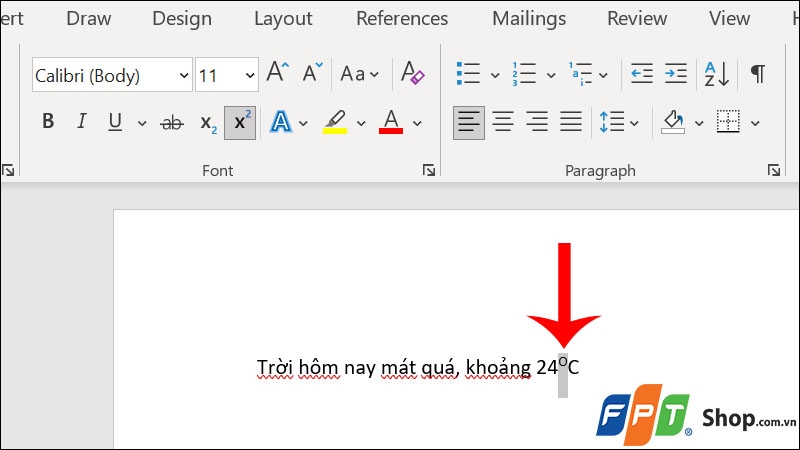 Thêm độ c trong Word - hình 7