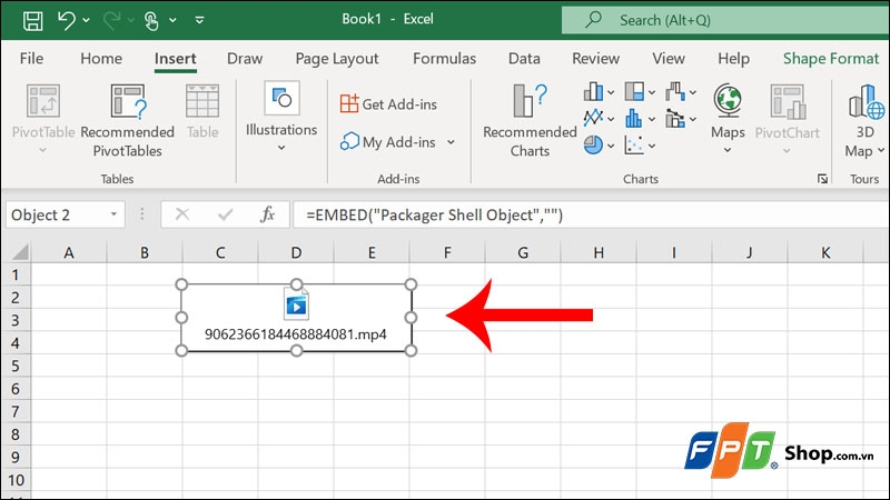 Cách chèn video vào Excel - hình 6