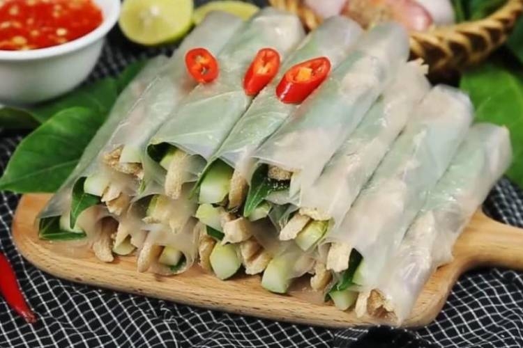 Gỏi cuốn thịt heo dai giòn