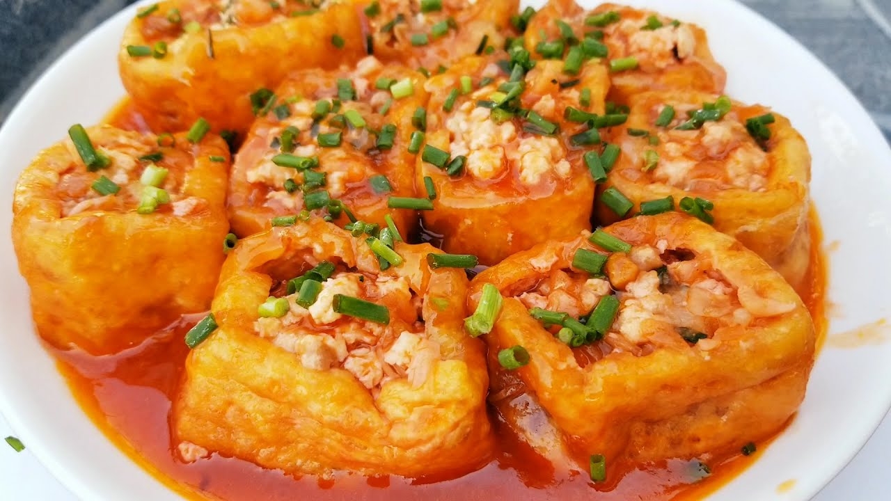 đậu nhồi thịt 1