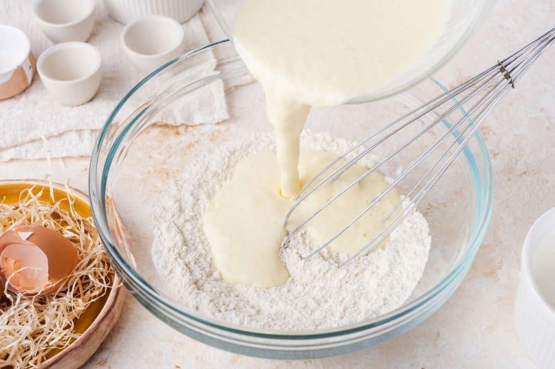 Cách thức pha bột bánh kẹp