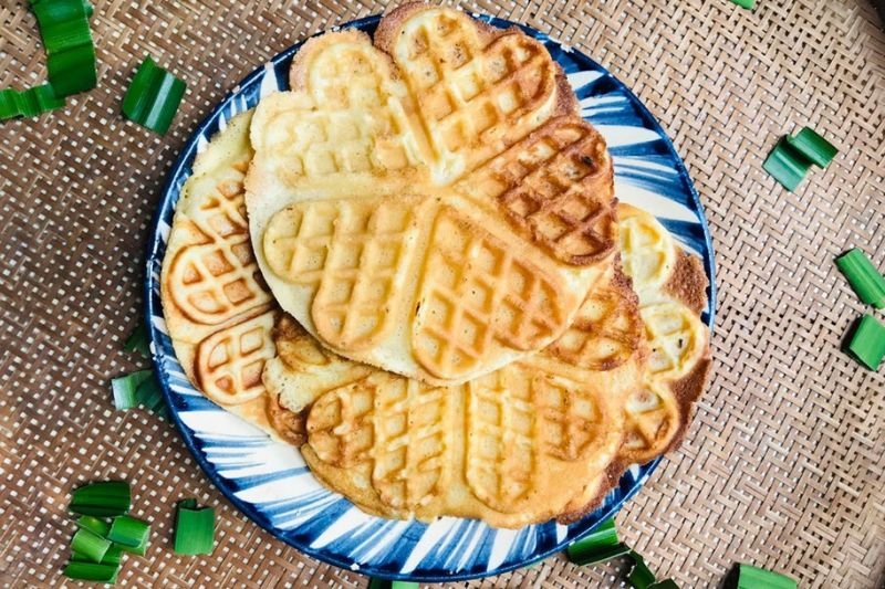 Thành phẩm bánh kẹp nước cốt dừa