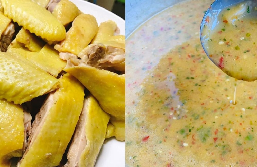 Salsa para el pollo al vapor con cerveza