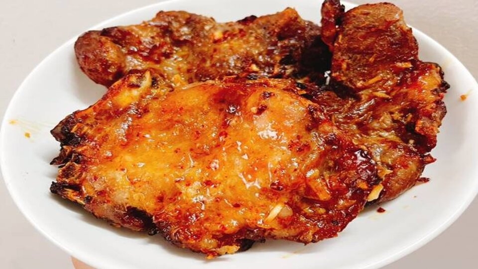Sườn cốt lết nướng nồi chiên không dầu