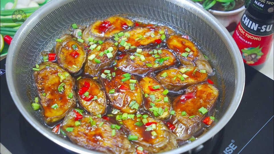 Cà tím sốt nước tương