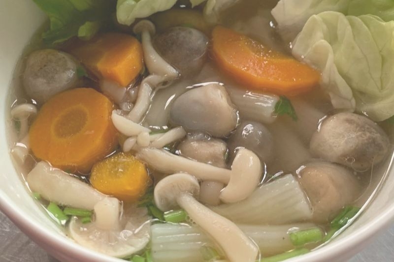 Cách làm món nui nấu nấm chay