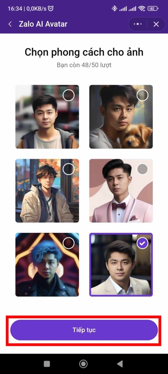 Cách tạo ảnh đại diện bằng Zalo AI Avatar đơn giản (ảnh 6)