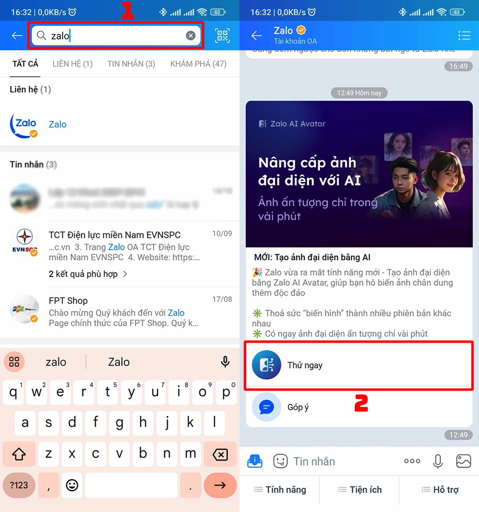 Cách tạo ảnh đại diện bằng Zalo AI Avatar đơn giản (ảnh 2)