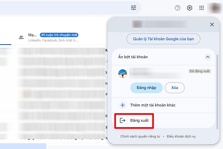 Cách đăng xuất tài khoản Google trên điện thoại và máy tính (Hình 28)