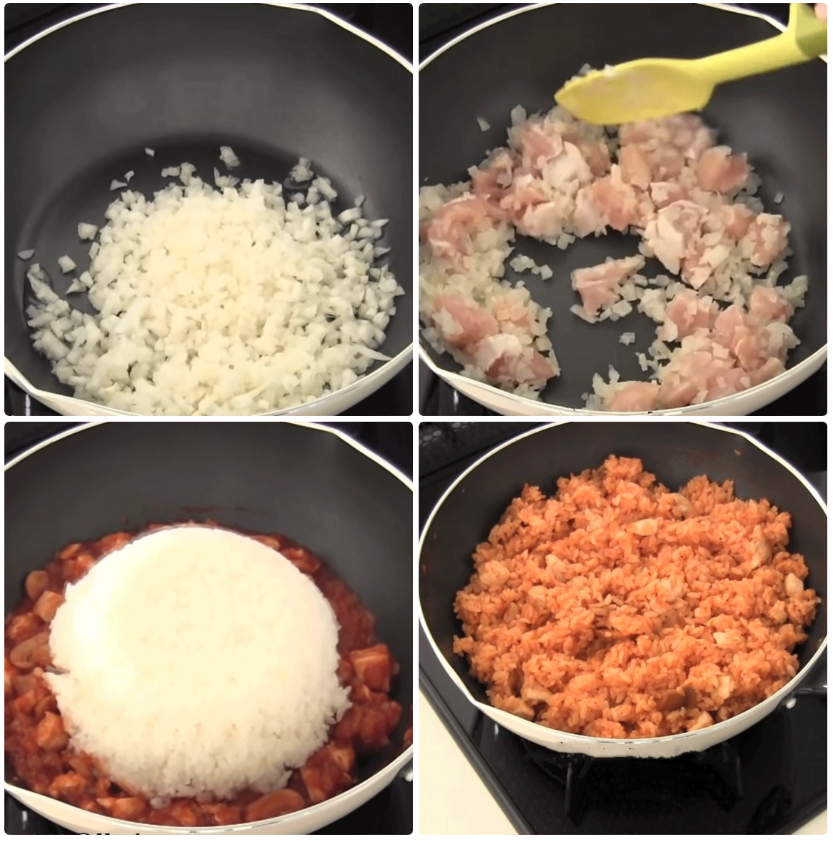 Nấu Omurice cơm trứng Nhật Bản 6