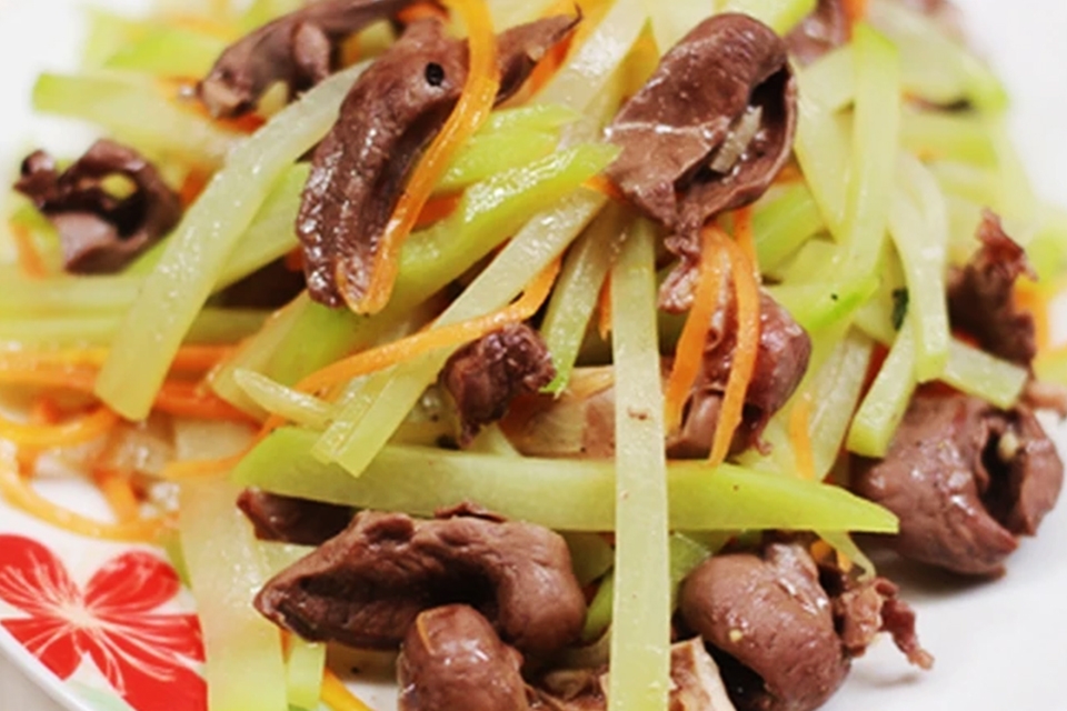 Su hào xào tim cật