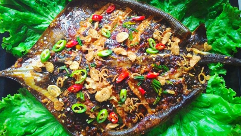 Cá đuối nướng nghệ