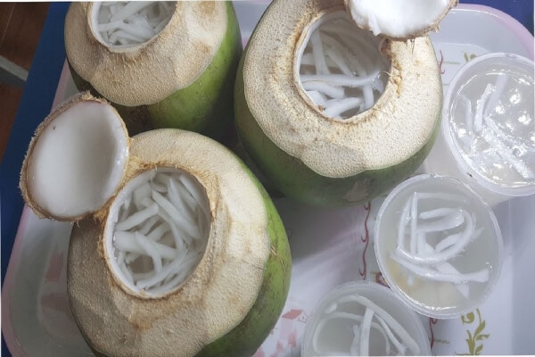 thạch dừa rau câu