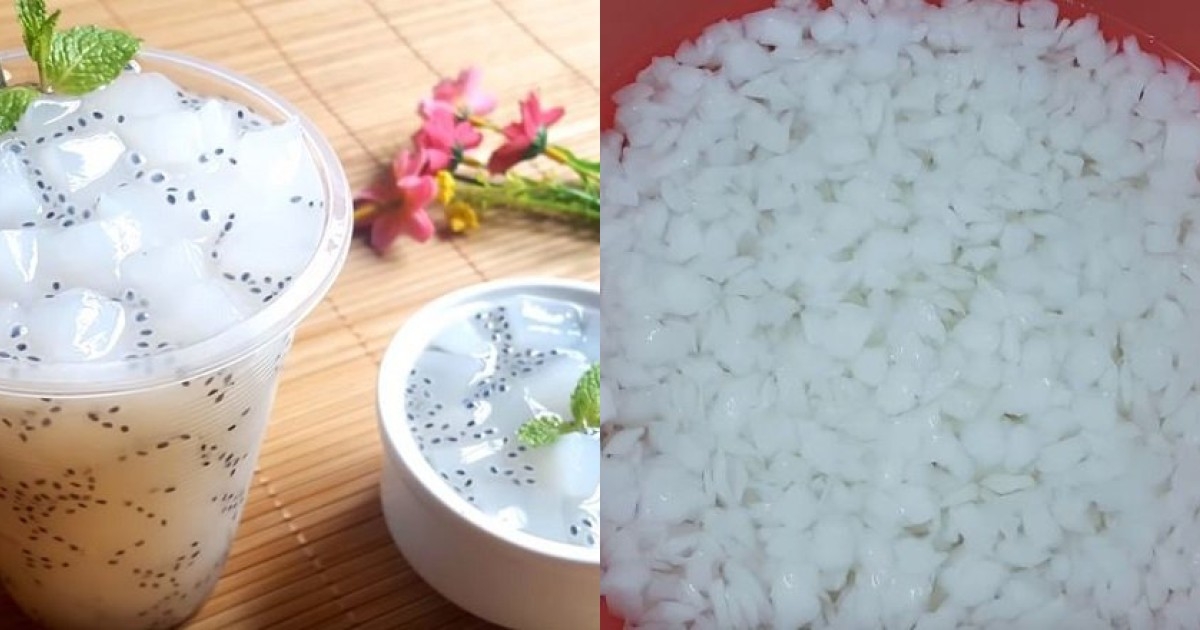 Thành phẩm thạch dừa thô lá dứa đường phèn