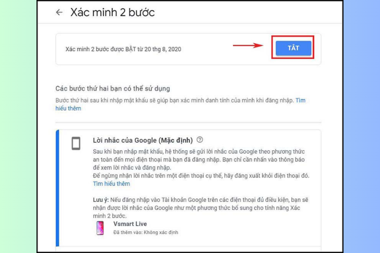 Hướng dẫn chi tiết cách Bật và Tắt bảo mật 2 lớp Gmail - hình 5