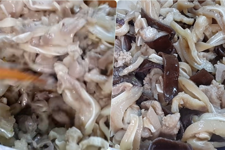 Xào thịt thật đều