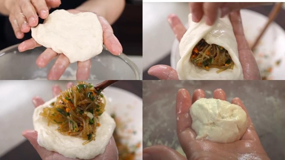 Bánh Hotteok nhân mặn Hàn Quốc