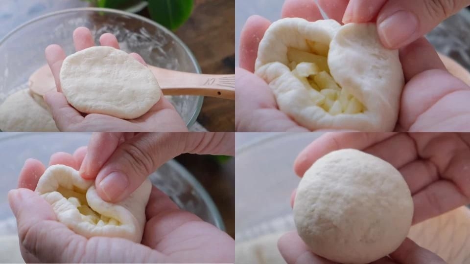 Cách làm vỏ bánh Hotteok nhân phô mai