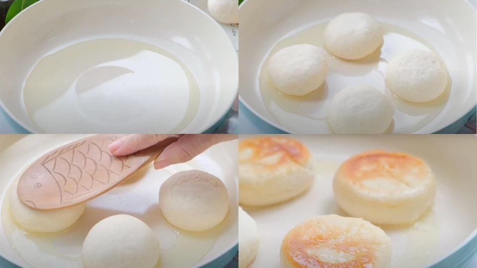 Chiên bánh Hotteok nhân phô mai