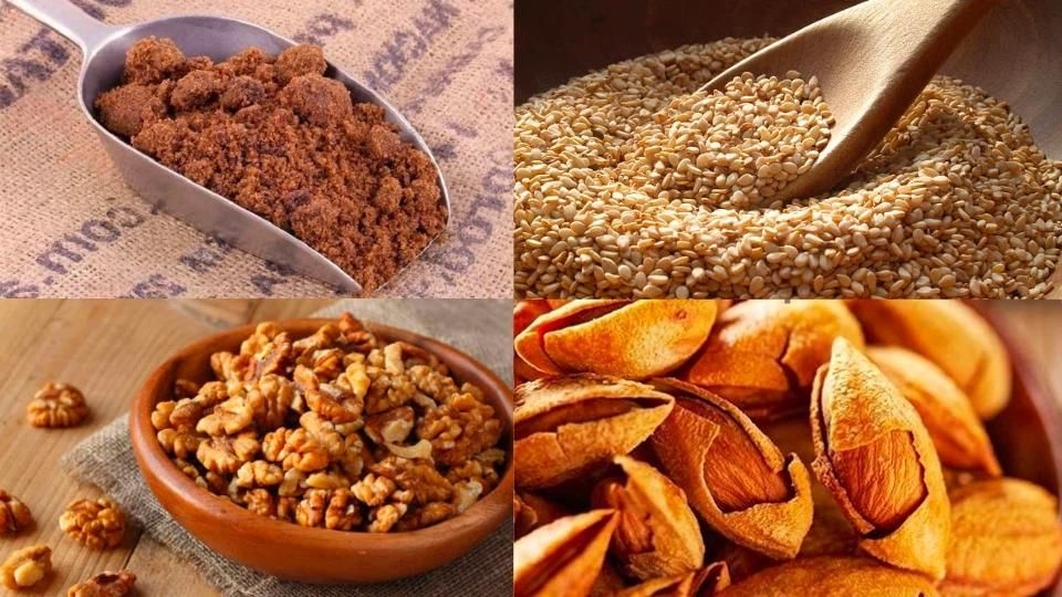 Các loại hạt làm bánh Hotteok