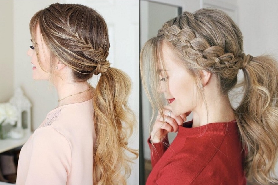 Tết tóc đuôi ngựa xoắn độc đáo