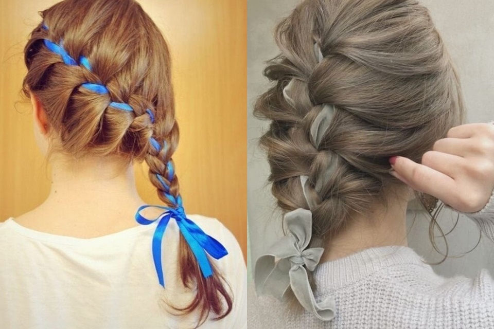 Tết tóc với băng cài mới lạ