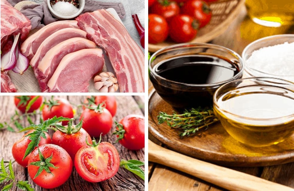 Chuẩn bị làm thịt băm sốt cà chua