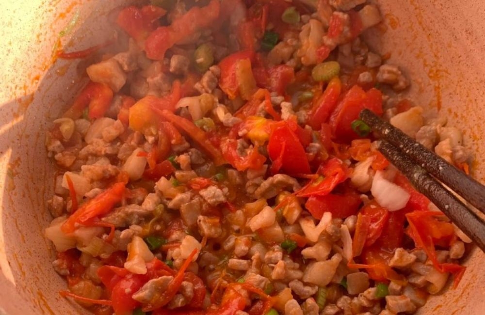 làm thịt băm sốt cà chua