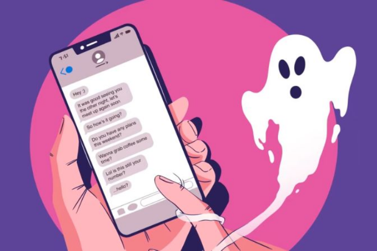 Ghost tin nhắn là tình trạng ngừng đáp lại tin nhắn từ người khác mà không có lời giải thích