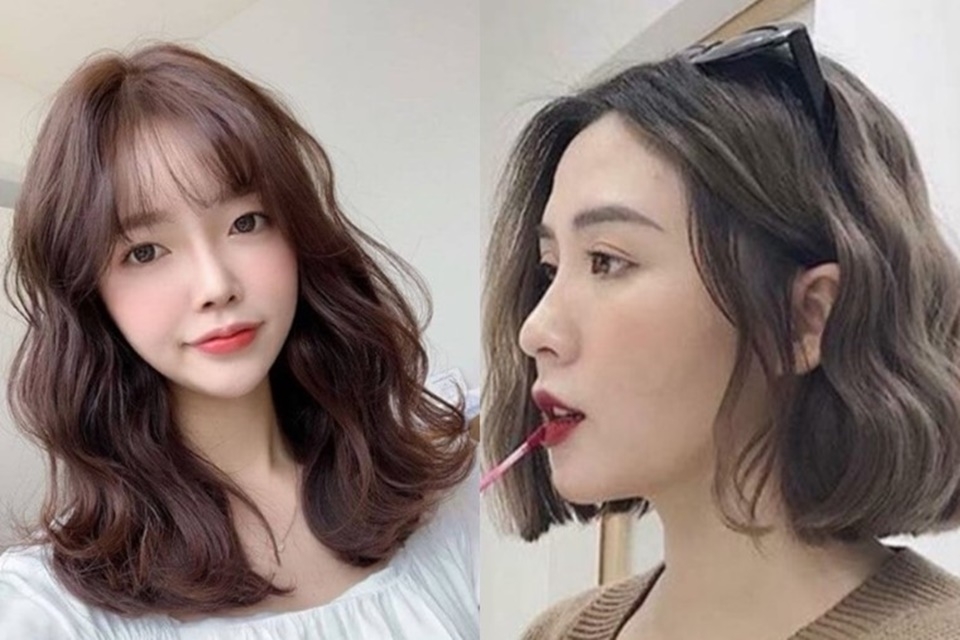 Uốn sóng lơi ngang vai lọn to