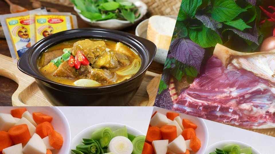 Các nguyên liệu cần thiết cho món ăn