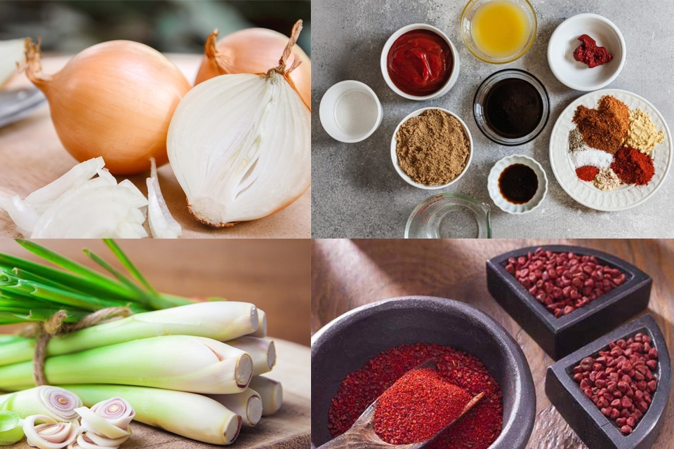 Các nguyên liệu để làm sốt nướng