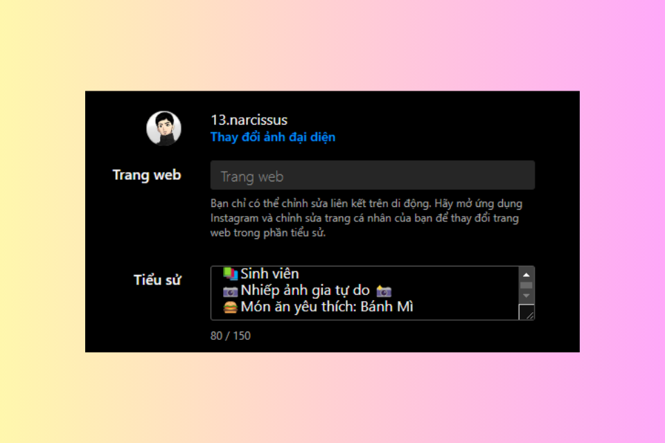 bio trên instagram là gì (ảnh 3)