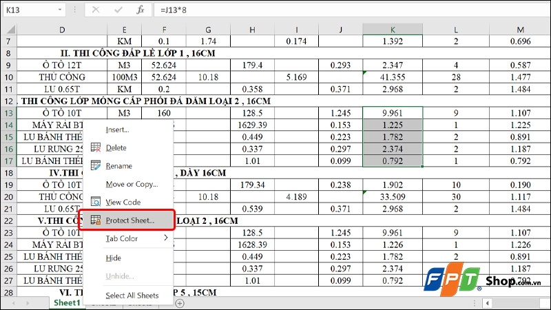 Cách khóa ô trong Excel - hình 21